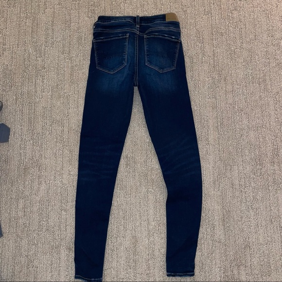 NEW American Eagle Skinny Super Stretch Darkwash 2 - Picture 2 of 3